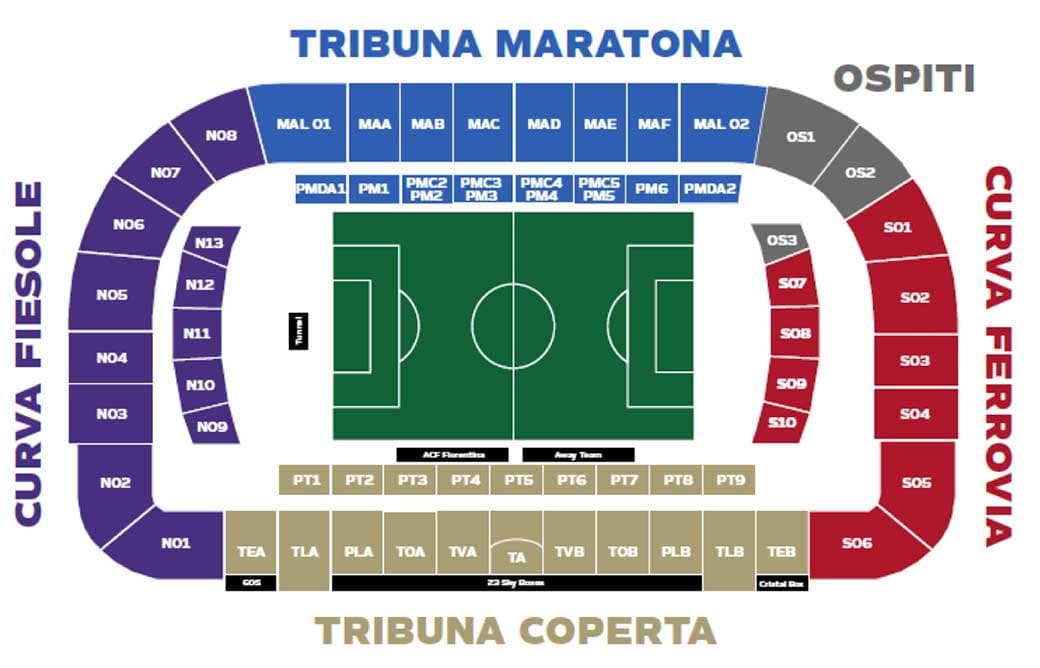 stadium map