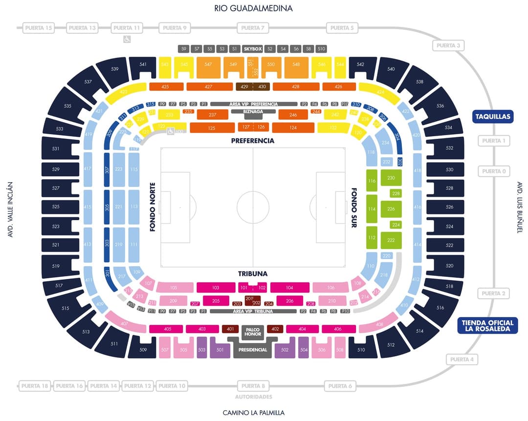 stadium map