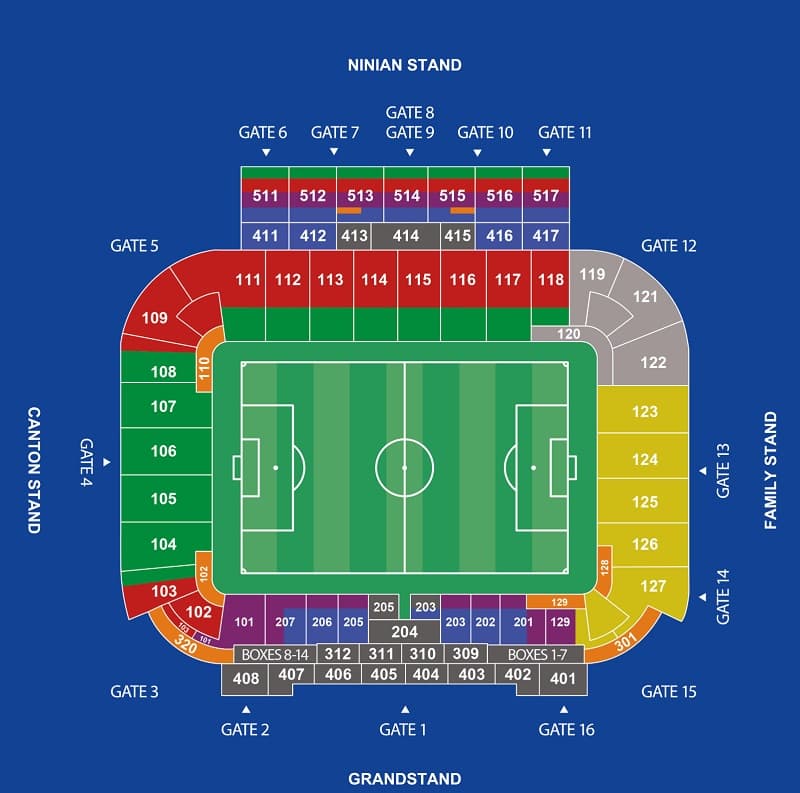stadium map
