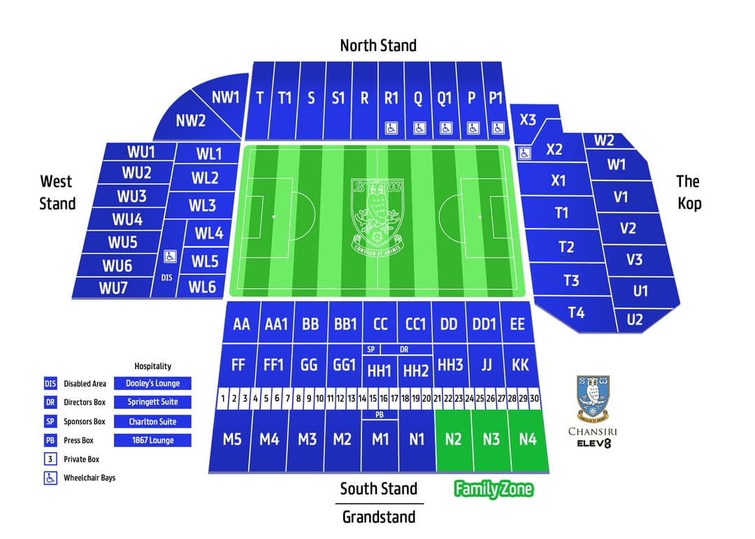 stadium map