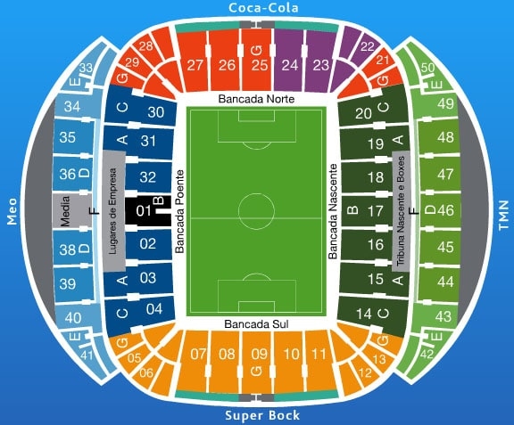 stadium map